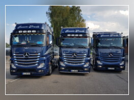 drei baam lkws, front drei baam lkws, front