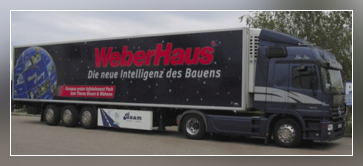 lkw weber haus, seitlich lkw weber haus, seitlich